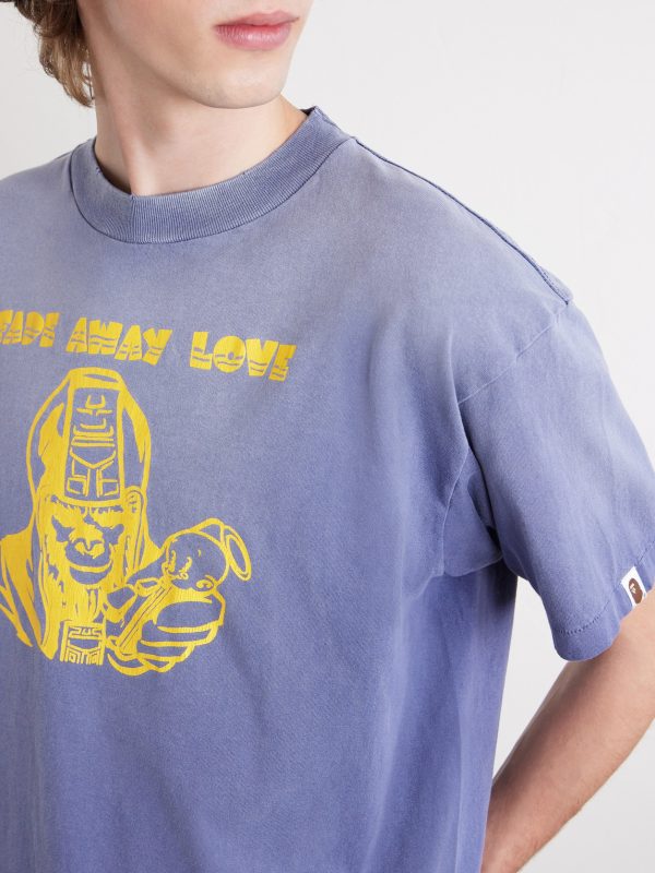 + BAPE® Distressed Printed Cotton-Jersey T-Shirt - CU