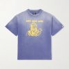 + BAPE® Distressed Printed Cotton-Jersey T-Shirt
