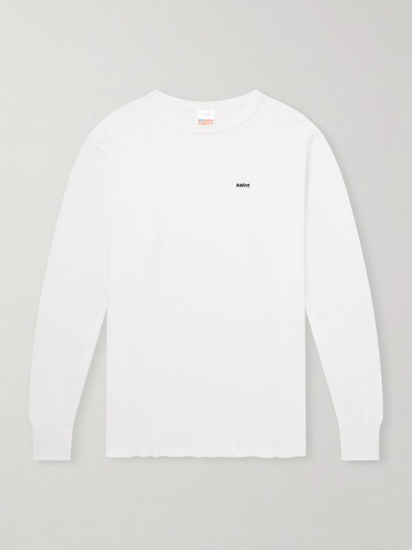 Thermal Logo-Embroidered Honeycomb-Knit Cotton T-Shirt Thermal Logo-Embroidered Honeycomb-Knit Cotton T-Shirt