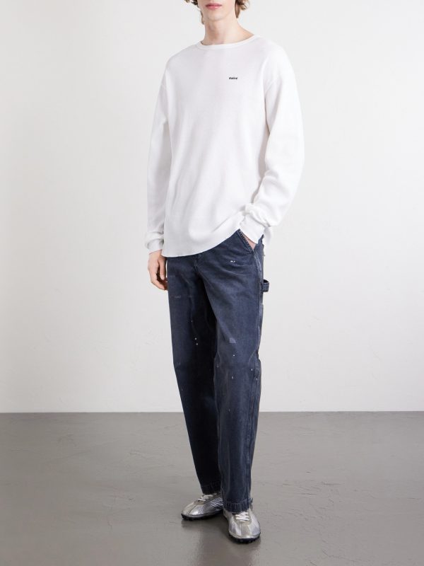 Thermal Logo-Embroidered Honeycomb-Knit Cotton T-Shirt - OU Thermal Logo-Embroidered Honeycomb-Knit Cotton T-Shirt - OU