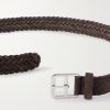 3.5cm Woven Suede Belt - E1