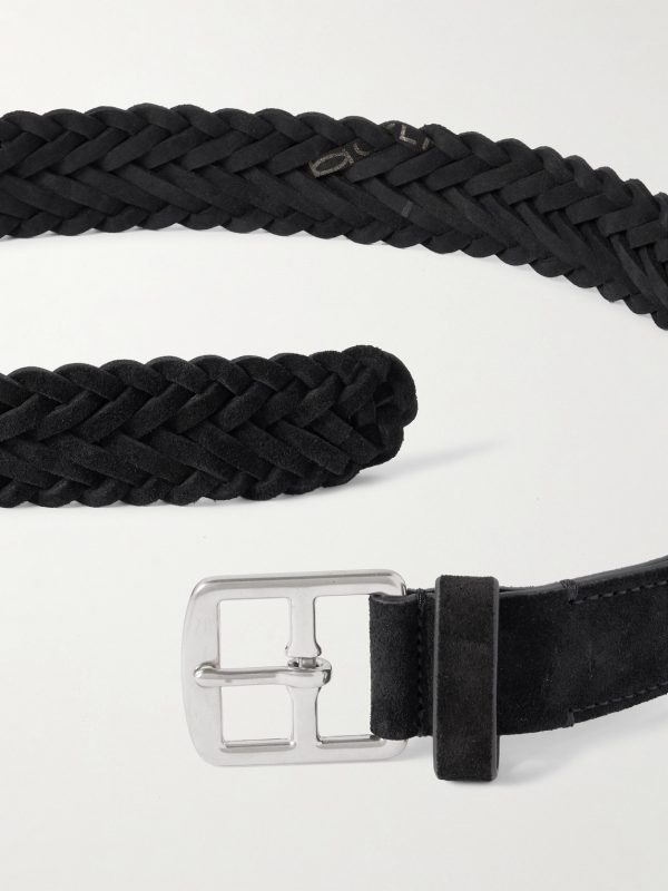 3.5cm Woven Suede Belt - E1 3.5cm Woven Suede Belt - E1