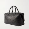 Woven Leather Weekend Bag - BK