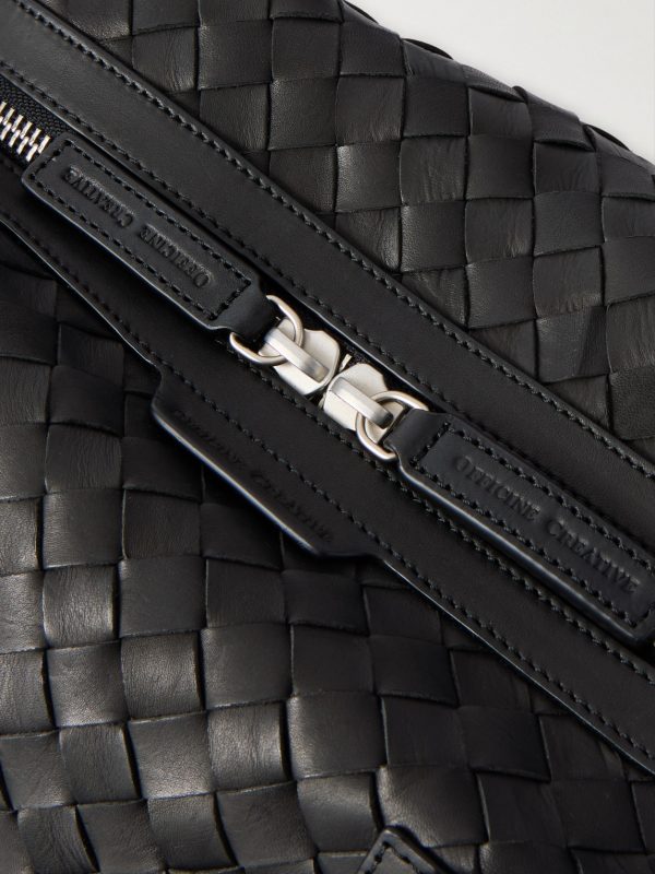 Woven Leather Weekend Bag - CU