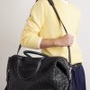 Woven Leather Weekend Bag - E2