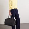 Woven Leather Weekend Bag - OU