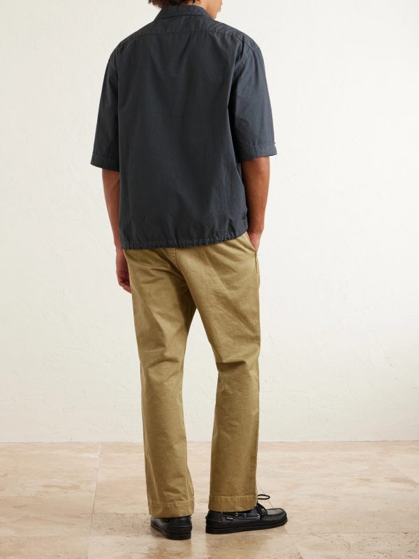 Camp-Collar Cotton-Poplin Shirt - BK Camp-Collar Cotton-Poplin Shirt - BK