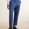 Tapered Linen and Cotton-Blend Trousers - FR Tapered Linen and Cotton-Blend Trousers - FR