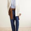 Tapered Linen and Cotton-Blend Trousers - OU Tapered Linen and Cotton-Blend Trousers - OU