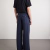 Straight-Leg Garment-Dyed Cotton Trousers - BK