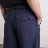 Straight-Leg Garment-Dyed Cotton Trousers - CU