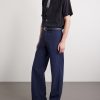Straight-Leg Garment-Dyed Cotton Trousers - OU