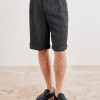 Scandola Simodo Straight-Leg Pleated Linen-Blend Gabardine Shorts - FR Scandola Simodo Straight-Leg Pleated Linen-Blend Gabardine Shorts - FR