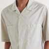 Solana Camp-Collar Cotton-Poplin Shirt - CU Solana Camp-Collar Cotton-Poplin Shirt - CU