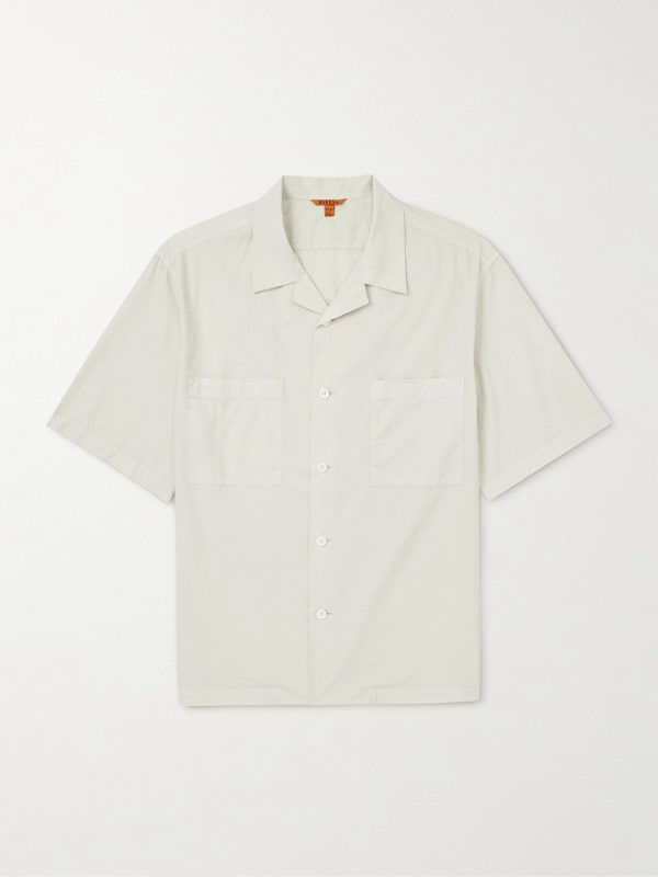 Solana Camp-Collar Cotton-Poplin Shirt Solana Camp-Collar Cotton-Poplin Shirt