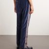Logo-Embroidered Striped Velour Track Pants - BK Logo-Embroidered Striped Velour Track Pants - BK