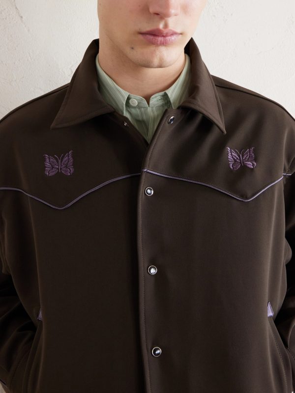 Piping Cowboy Logo-Embroidered Woven Jacket - CU Piping Cowboy Logo-Embroidered Woven Jacket - CU