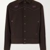 Piping Cowboy Logo-Embroidered Woven Jacket Piping Cowboy Logo-Embroidered Woven Jacket