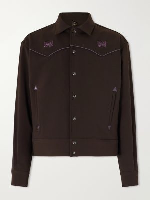 Piping Cowboy Logo-Embroidered Woven Jacket Piping Cowboy Logo-Embroidered Woven Jacket