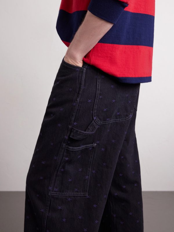 Painter Straight-Leg Embroidered Jeans - CU Painter Straight-Leg Embroidered Jeans - CU