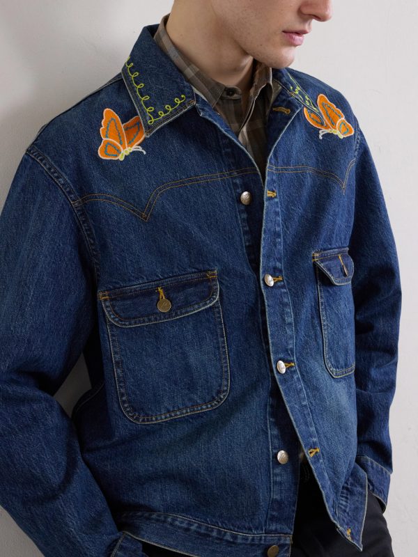 Embroidered Denim Jacket - CU