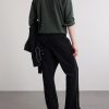 Piping Cowboy Straight-Leg Embroidered Woven Trousers - BK Piping Cowboy Straight-Leg Embroidered Woven Trousers - BK