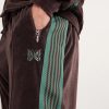 Bootcut Logo-Embroidered Striped Velour Track Pants - CU