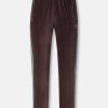 Bootcut Logo-Embroidered Striped Velour Track Pants