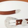 Papillon 2.5cm Leather Belt - E1