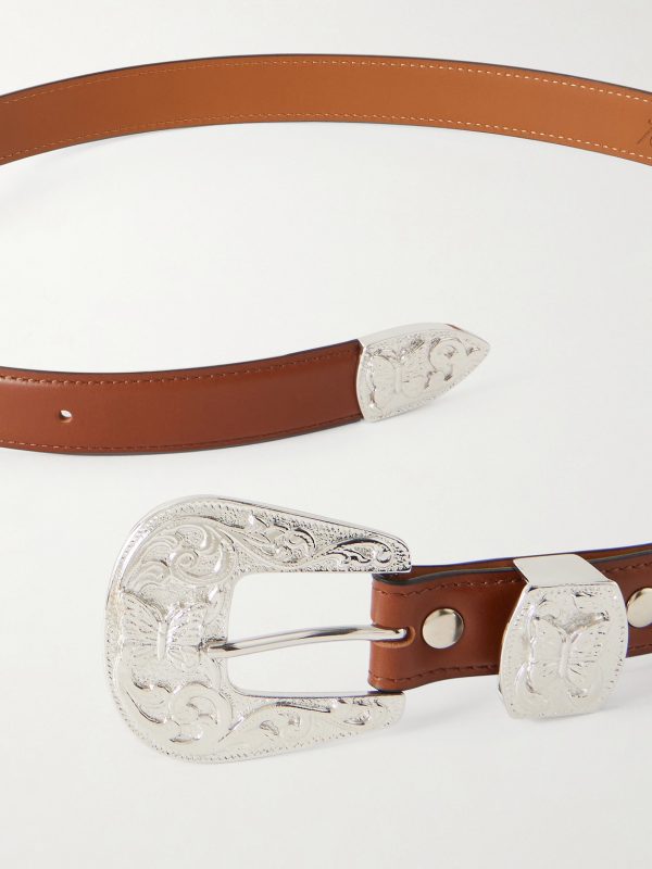 Papillon 2.5cm Leather Belt - E1