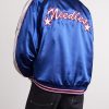 Stadium Logo-Embroidered Appliquéd Satin Bomber Jacket - BK Stadium Logo-Embroidered Appliquéd Satin Bomber Jacket - BK