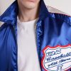Stadium Logo-Embroidered Appliquéd Satin Bomber Jacket - CU Stadium Logo-Embroidered Appliquéd Satin Bomber Jacket - CU