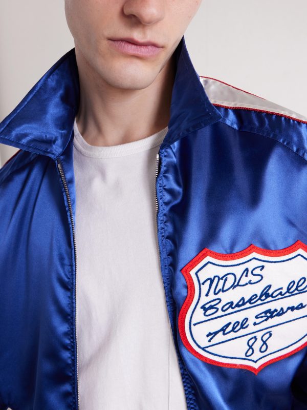 Stadium Logo-Embroidered Appliquéd Satin Bomber Jacket - CU Stadium Logo-Embroidered Appliquéd Satin Bomber Jacket - CU