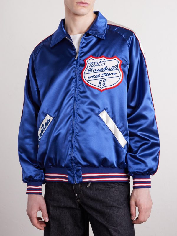 Stadium Logo-Embroidered Appliquéd Satin Bomber Jacket - FR Stadium Logo-Embroidered Appliquéd Satin Bomber Jacket - FR