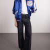 Stadium Logo-Embroidered Appliquéd Satin Bomber Jacket - OU Stadium Logo-Embroidered Appliquéd Satin Bomber Jacket - OU