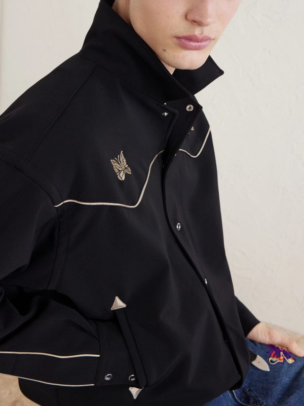 Piping Cowboy Logo-Embroidered Woven Jacket - CU Piping Cowboy Logo-Embroidered Woven Jacket - CU