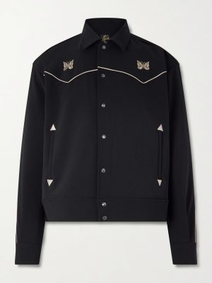 Piping Cowboy Logo-Embroidered Woven Jacket Piping Cowboy Logo-Embroidered Woven Jacket