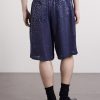 H.D. Straight-Leg Leopard-Jacquard Drawstring Shorts - BK H.D. Straight-Leg Leopard-Jacquard Drawstring Shorts - BK