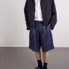 H.D. Straight-Leg Leopard-Jacquard Drawstring Shorts - OU H.D. Straight-Leg Leopard-Jacquard Drawstring Shorts - OU