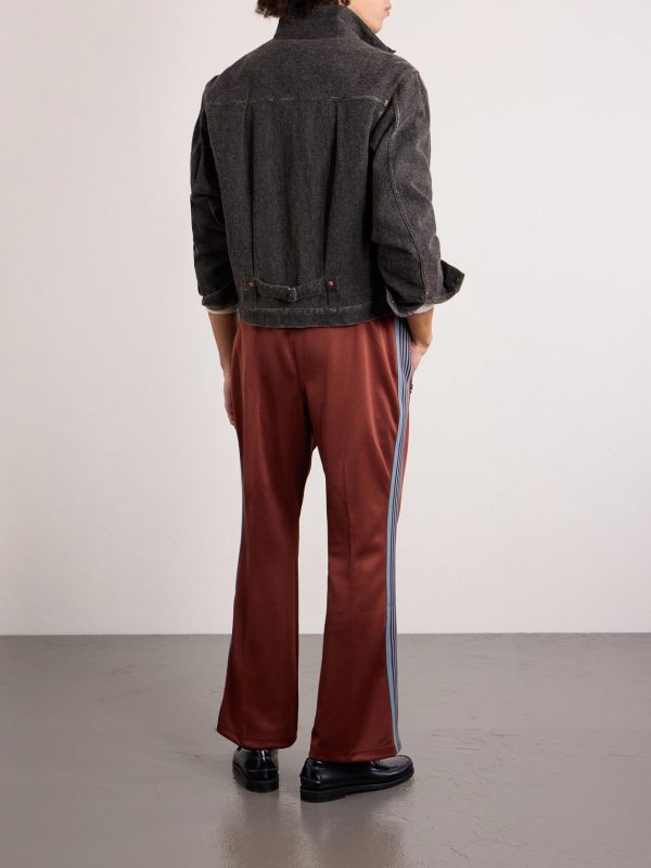Bootcut Logo-Embroidered Striped Jersey Sweatpants - BK Bootcut Logo-Embroidered Striped Jersey Sweatpants - BK