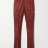 Bootcut Logo-Embroidered Striped Jersey Sweatpants Bootcut Logo-Embroidered Striped Jersey Sweatpants