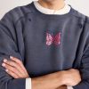 Logo-Print Distressed Cotton-Jersey Sweatshirt - CU Logo-Print Distressed Cotton-Jersey Sweatshirt - CU