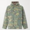 Reversible Camouflage-Print Cotton-Twill Hooded Jacket