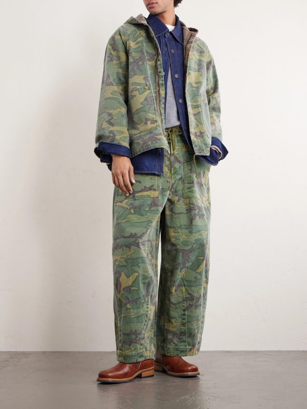 Reversible Camouflage-Print Cotton-Twill Hooded Jacket - OU