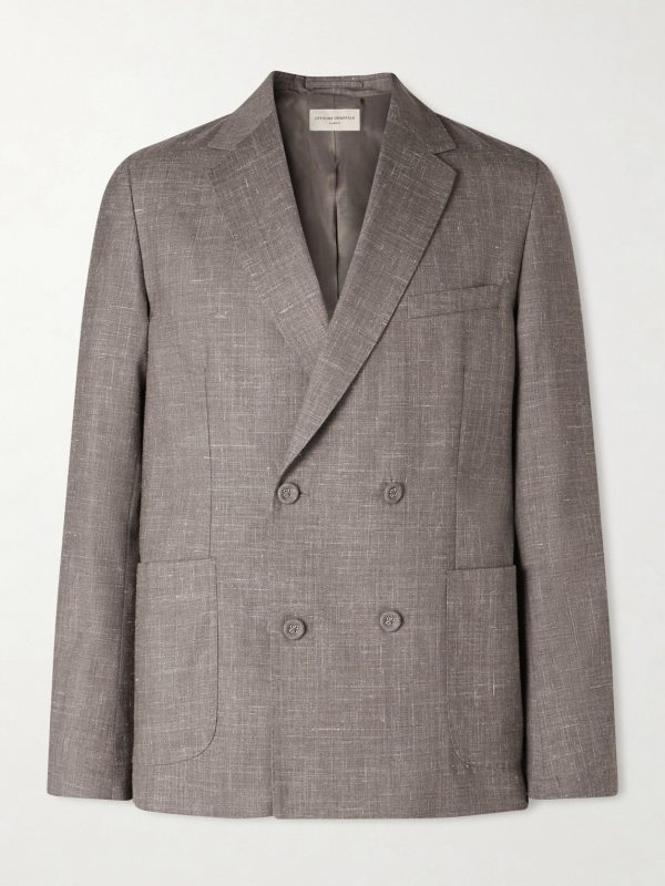 Leon Wool, Silk and Linen-Blend Suit Jacket Leon Wool, Silk and Linen-Blend Suit Jacket
