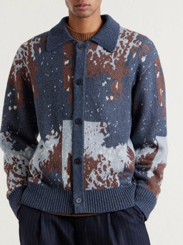 Terry Jacquard-Knit Cardigan - FR