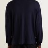 Wool Half-Zip Polo Sweater - BK