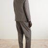 Straight-Leg Virgin Wool, Silk and Linen-Blend Trousers - BK Straight-Leg Virgin Wool, Silk and Linen-Blend Trousers - BK