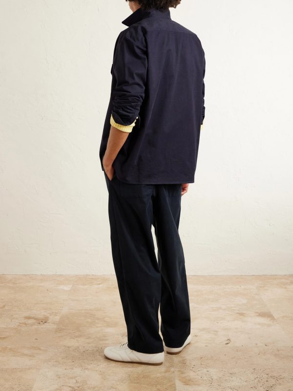 Peterson Tapered Pleated Cotton-Blend Twill Drawstring Trousers - BK Peterson Tapered Pleated Cotton-Blend Twill Drawstring Trousers - BK