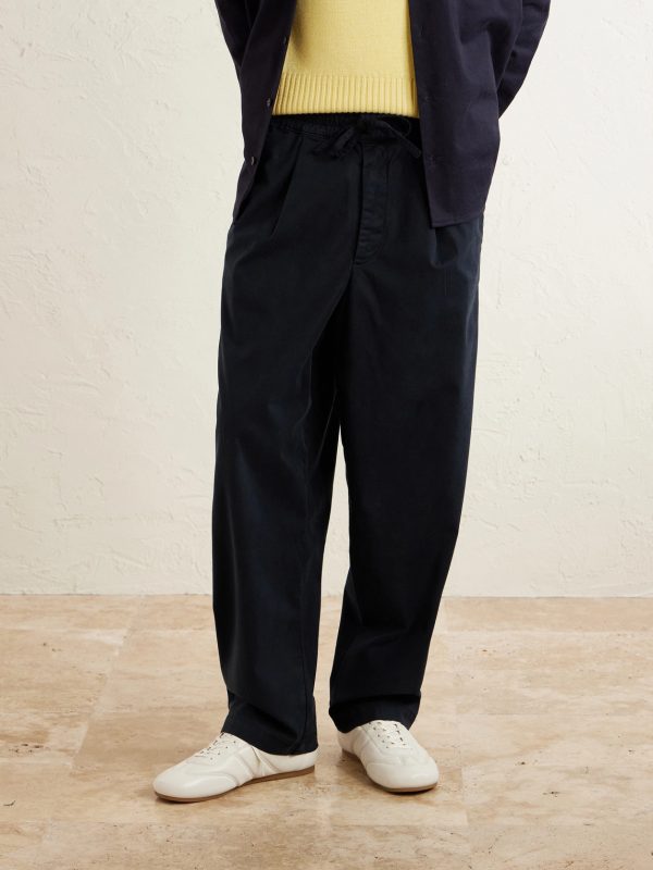 Peterson Tapered Pleated Cotton-Blend Twill Drawstring Trousers - FR Peterson Tapered Pleated Cotton-Blend Twill Drawstring Trousers - FR